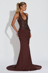 Taylor Maxi Dress - Brown - M