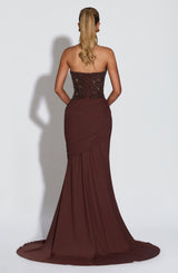 Taylor Maxi Dress - Brown - S