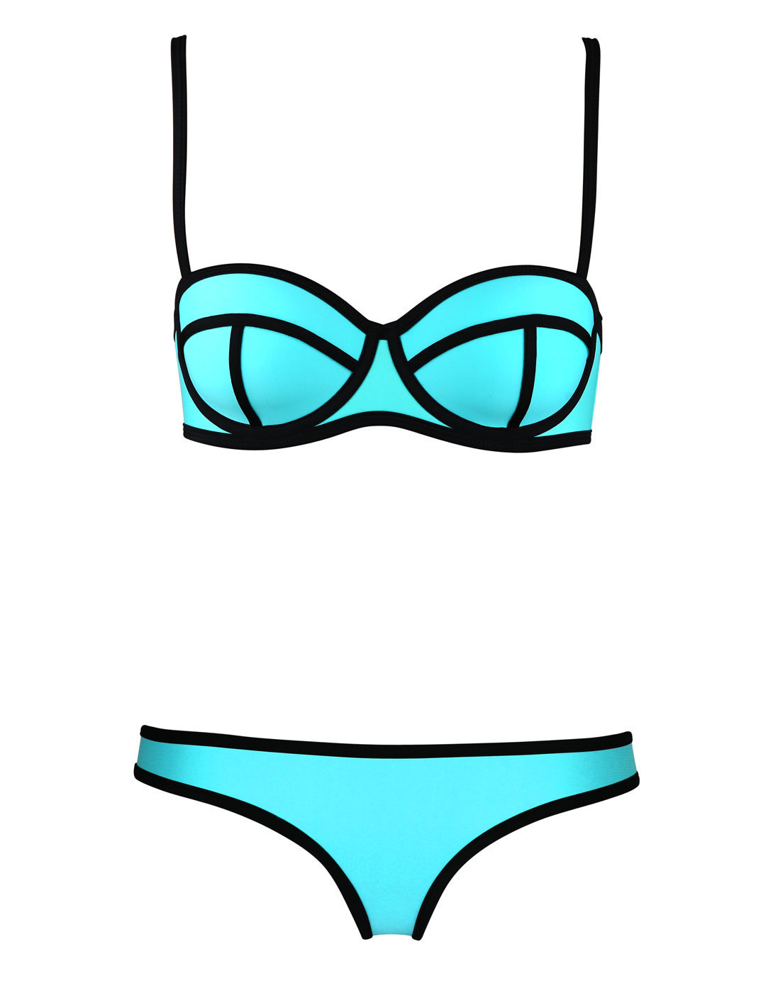 Triangle Bikini - Teal - S