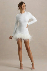 Claudia Mini Dress - White - L