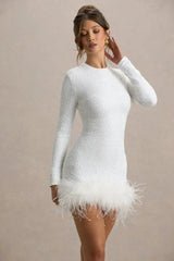 Claudia Mini Dress - White - S