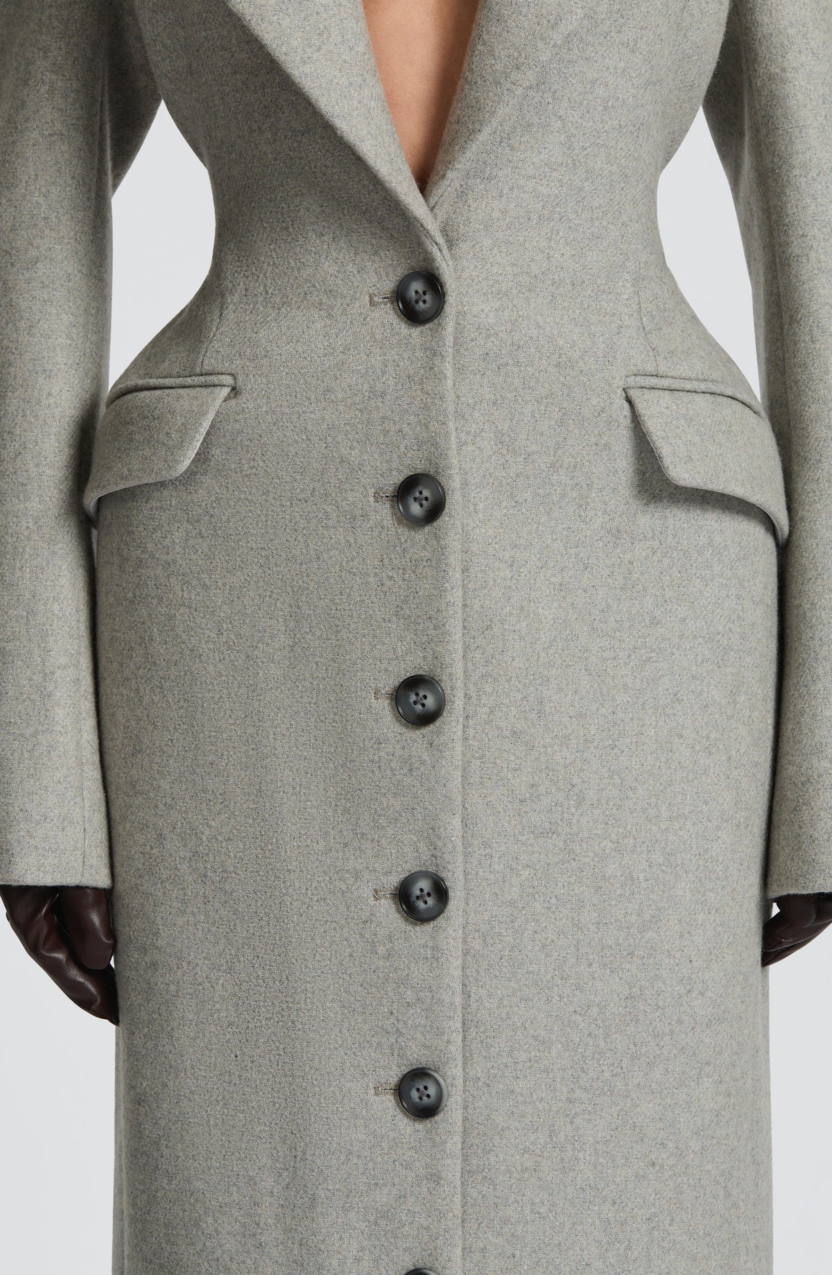 Ursula Chic Coat - Light Grey - XL