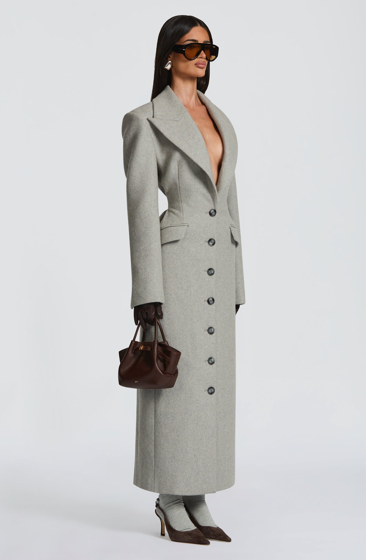 Ursula Chic Coat - Plum - XS