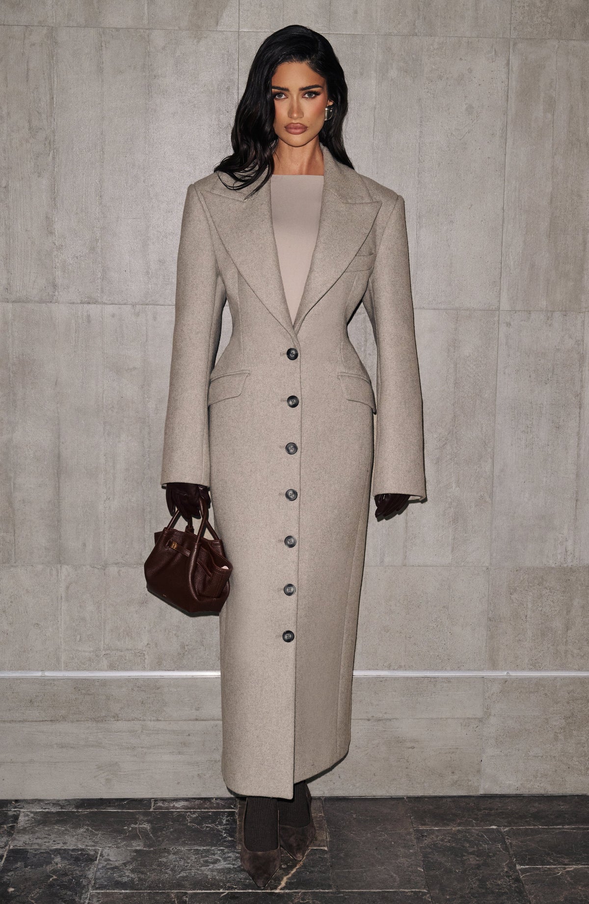 Ursula Chic Coat - Plum - M