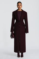 Ursula Chic Coat - Plum - XL