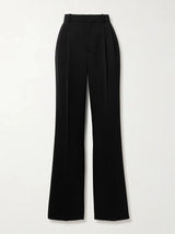 Raina Wide-Leg Trousers - Black - UK 10 (M)