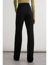 Raina Wide-Leg Trousers - Black - UK 8 (S)